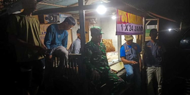 Babinsa Koramil 410-05/TKP Ikut Siskamling 