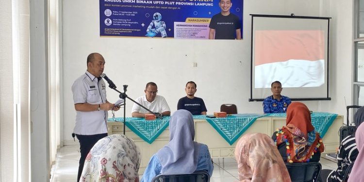 25 Pelaku UMKM Provinsi Lampung Ikuti Pelatihan Artificial Intelligence (AI)