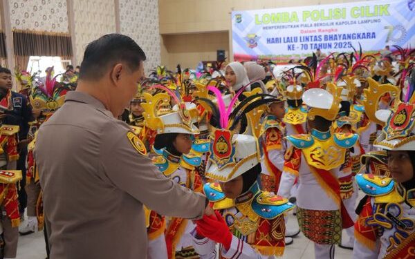 Resmi Dibuka Lomba Polisi Cilik 2025, Wakapolda Lampung : Wujudkan Generasi Muda Berkarakter dan Berkeselamatan