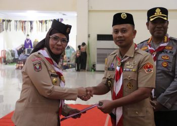 Dandim 0410/KBL Menjadi Inspektur Upacara Penutupan Pembina Pramuka