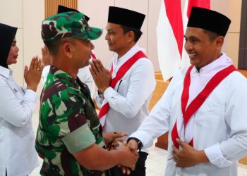 Dandim 0410/KBL Hadiri Acara Ikrar Setia NKRI oleh Tiga Mantan Napiter