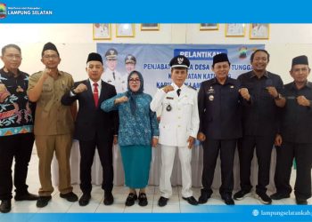 Sekda Lampung Selatan Lantik Khusaini Rohman sebagai Penjabat Kades Karya Tunggal