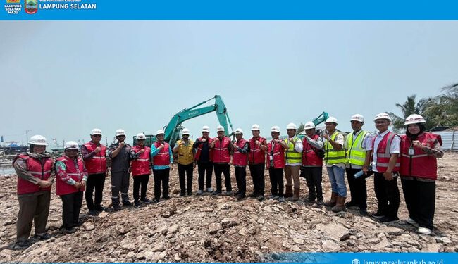 Kemenko Pangan Tinjau Progres Kampung Nelayan Merah Putih di Lampung Selatan