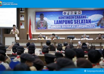 Bupati Egi Lepas Kontingen Pramuka Lampung Selatan ke Jambore Daerah 2025