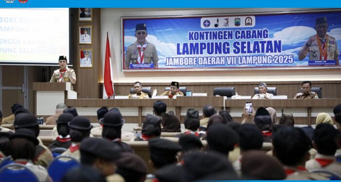 Bupati Egi Lepas Kontingen Pramuka Lampung Selatan ke Jambore Daerah 2025