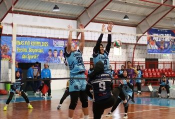 Tim Voli Putri Lampung Lolos ke Perempat Final Usai Tumbangkan Bangka Belitung