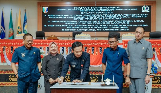 DPRD Lampung Terima Usulkan Tiga Raperda Baru, Termasuk Perubahan Status BUMD dari Pemprov
