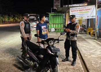 Cipta Kondisi Polsek Simpang Pematang Rutin Gelar Patroli Ini Sasarannya