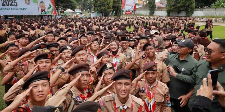 Jambore Pramuka Penggalang Lampung VII 2025 Dorong Semangat Berkarya Menuju Indonesia Emas 2045