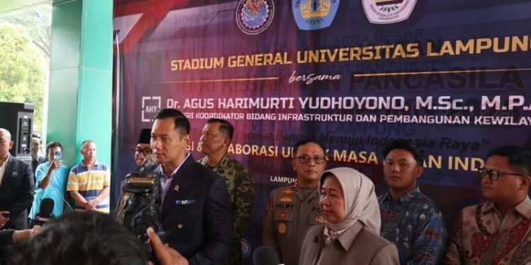 Dampingi Menko AHY, Kapolda Helmy Santika Tegaskan Komitmen Kawal Pembangunan di Lampung