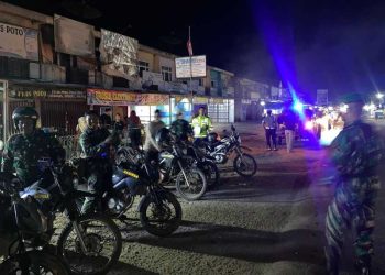 Patroli Gabungan Polres Mesuji, TNI, dan Satpol PP Tingkatkan Keamanan Saat Akhir Pekan