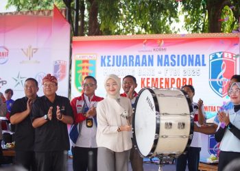 Kejurnas Marching Band FYBI 2025 Resmi Dibuka, Wagub Jihan Nurlela: Satukan Semangat, Disiplin, dan Kreativitas