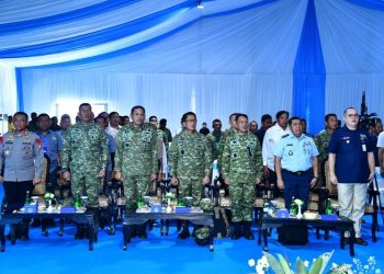 Pangdam XXI/Radin Intan Hadiri Panen Raya Kedelai Bersama Menteri Pertahanan RI