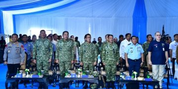 Pangdam XXI/Radin Intan Hadiri Panen Raya Kedelai Bersama Menteri Pertahanan RI