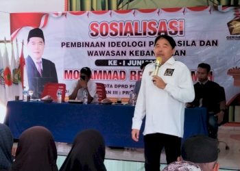 Anggota DPRD Muhammad Reza Sosialisasikan Nilai Pancasila di Pringsewu