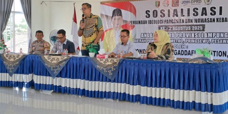 Anggota DPRD Tondi Nasution Dorong Penguatan Pancasila Lewat Sosialisasi di Metro