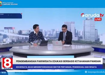 Bupati Lampung Selatan Paparkan Strategi Wisata Edukasi Berbasis Ketahanan Pangan di Garuda TV
