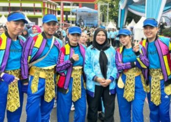 Tim Disdikbud Bandar Lampung Juara Satu Senam Kreasi “Tabola Bale”