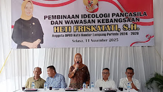 Anggota DPRD Kota Heti Friskatati,S.H Ingatkan Agar Tidak Saling Menggurui dalam Memahami Norma-Norma Pancasila