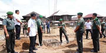 Danrem 043/Gatam Tinjau Pembangunan Koperasi Merah Putih di Lambar