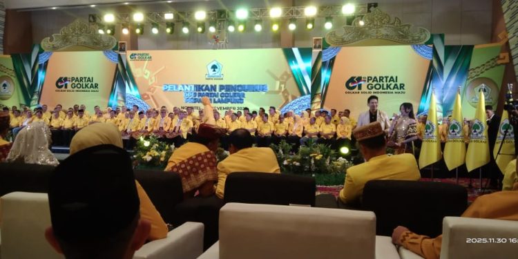 Bahlil Lahadalia Lantik Pengurus Golkar Lampung 2025–2030