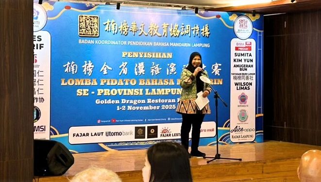 Walikota Bandar Lampung Hadiri Lomba Pidato Bahasa Mandarin