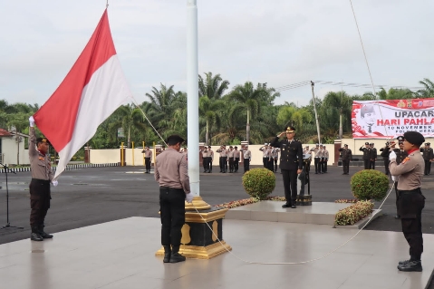 Polres Mesuji Gelar Upacara Peringatan Hari Pahlawan