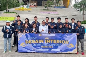 Mahasiswa Desain Interior IIB Darmajaya Wakili Sumatra di TKMDII XVII Surabaya
