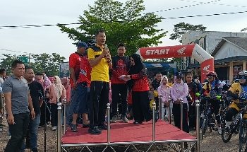 Polres Mesuji Gelar Pengamanan Acara Fun Bike Dalam Rangka HUT ke-17 Kabupaten Mesuji