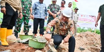 Peletakan Batu Pertama Gedung Koperasi Merah Putih Kedondong, Wabup Pesawaran Dorong Penguatan Ekonomi Desa
