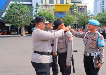 123 Siswa Diktuk Bintara Polri SPN Polda Lampung Latja di Polresta Bandar Lampung