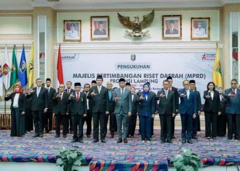 Gubernur Mirza Kukuhkan MPRD Provinsi Lampung Periode 2025-2030 