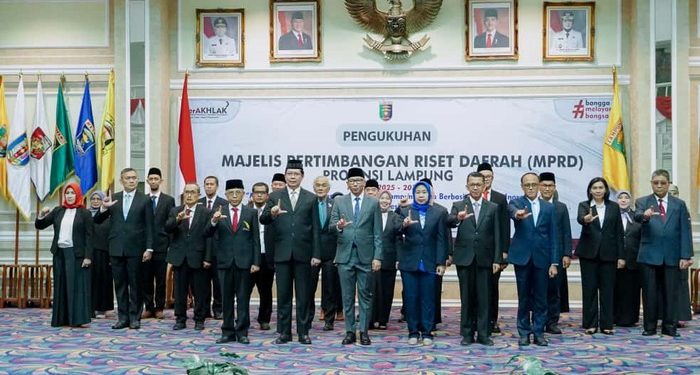 Gubernur Mirza Kukuhkan MPRD Provinsi Lampung Periode 2025-2030 