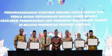 Wujudkan Birokrasi Modern, Pemprov dan Pemda se-Lampung Sepakati Penguatan Manajemen Talenta ASN