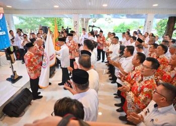 Wabup Antonius Muhammad Ali Dikukuhkan Sebagai Ketua ABPEDNAS Kabupaten Pesawaran