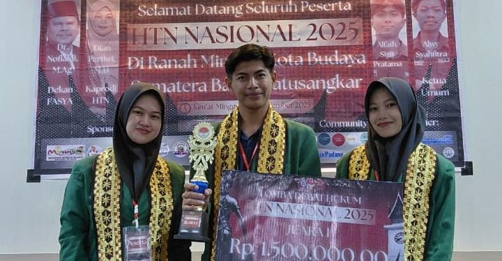 Mahasiswa Fakultas Syariah UIN Raden Intan Lampung Raih Juara 1 Debat Hukum Nasional