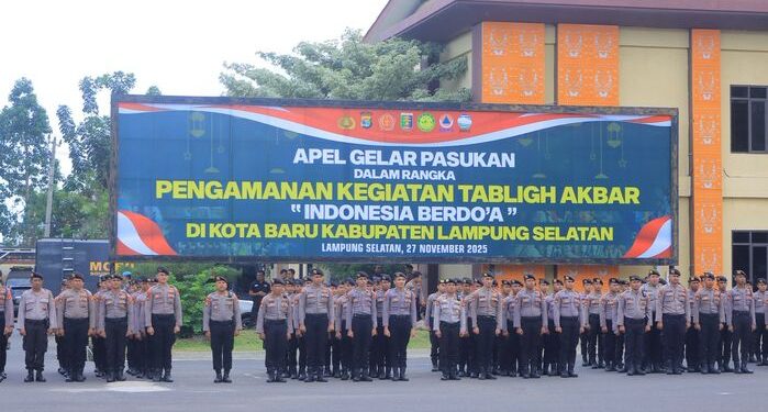 Polda Lampung Siap Amankan Acara Keagamaan Tabligh Akbar Indonesia Berdoa 2025
