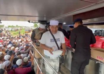 Brimob Polda Lampung Kerahkan Dapur Lapangan Penuhi Konsumsi Jemaah Tabligh Akbar