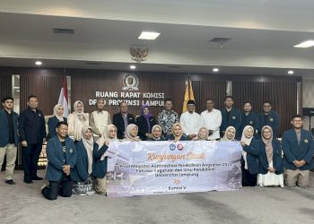 Bertemu Komisi V DPRD Lampung, Mahasiswa Magister FKIP Unila Bahas Isu Pendidikan