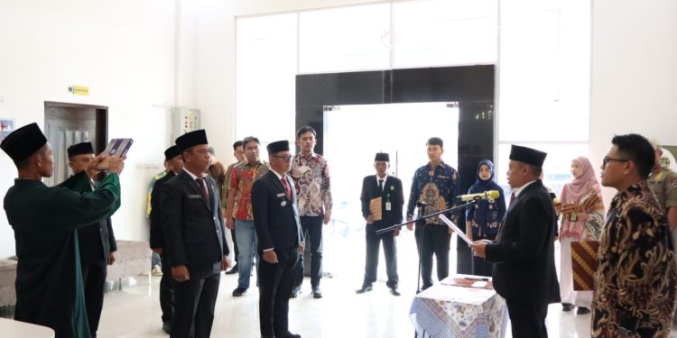 Kepala BPN Lantik 4 PPATS Dilingkungan Kantor Pertanahan Mesuji