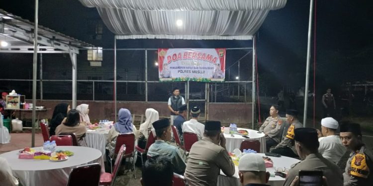 PAM Nataru, Polres Mesuji Gelar Doa Bersama Juga Doakan Warga Aceh, Sumbar, dan Sumut