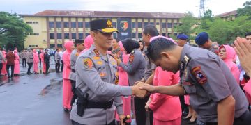 1.256 Personel Polda Lampung Naik Pangkat