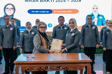 Purnama Wulan Sari Mirza Resmi Pimpin Gimnastik Lampung, Targetkan Peningkatan Prestasi