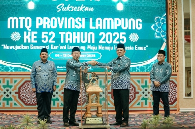 MTQ Tingkat Provinsi Lampung ke-52 Tahun 2025 Resmi Dibuka, Dorong Keseimbangan Pembangunan Fisik, Moral dan Spiritual
