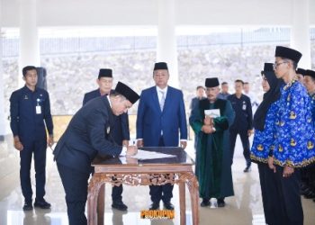Pemkab Pesawaran Lantik 123 Pejabat Fungsional, Wabup Antonius Tekankan Profesionalisme dan Integritas ASN