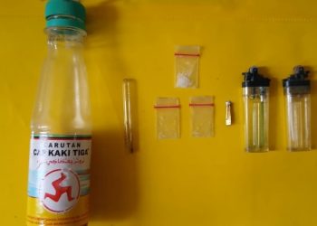 Kedapatan Pesta Narkoba, Tiga Pria Warga Panca Jaya di Ciduk Polisi