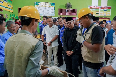 Gubernur Lampung Tinjau Pelatihan Vokasi GERCEP di Desa Marang, Pesisir Barat