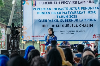 Program Hunian Hijau Masyarakat Diperkuat Melalui Peresmian Infrastruktur di Lampung Selatan
