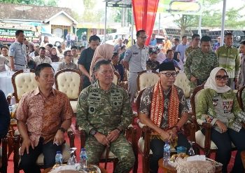 Pangdam XXI/Radin Inten Hadiri Launching Samsat Drive Thrue
