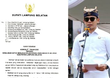 Bupati Lampung Selatan Terbitkan Surat Edaran Lingkungan, Pelanggar Terancam Penjara hingga 10 Tahun